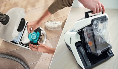 Zak zakloos hygiënisch legen anti-allergie stofzuiger filter onderhoud allergeenvrije vervanging cycloon