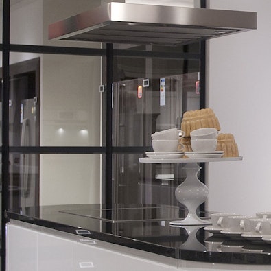 Zwart granieten werkblad