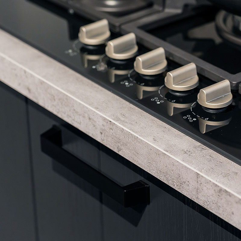 Zwarte RVS handgrepen