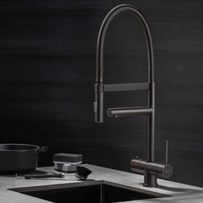 Zwarte keukenkraan Selsiuz