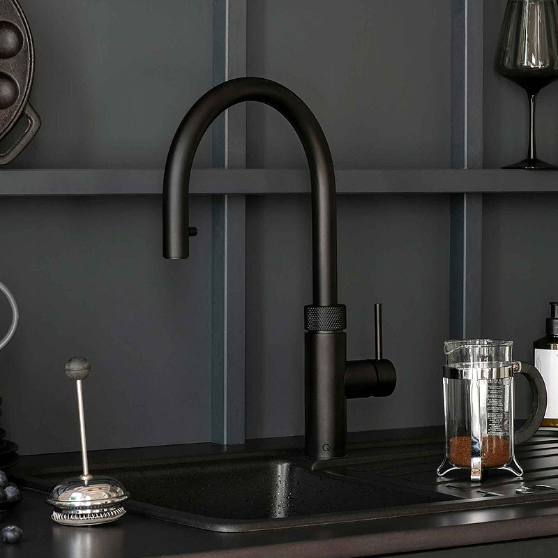 Quooker Fusion Round kraan in de kleur zwart