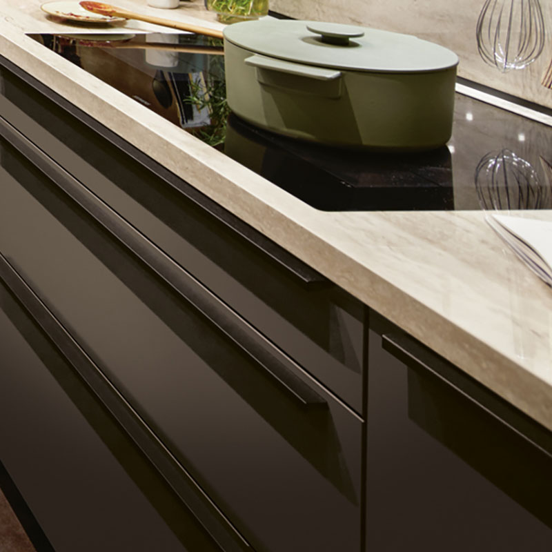 Matte zwarte fronten