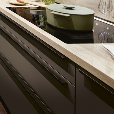 Matte zwarte fronten