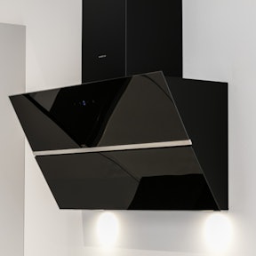 Zwarte wandafzuigkap