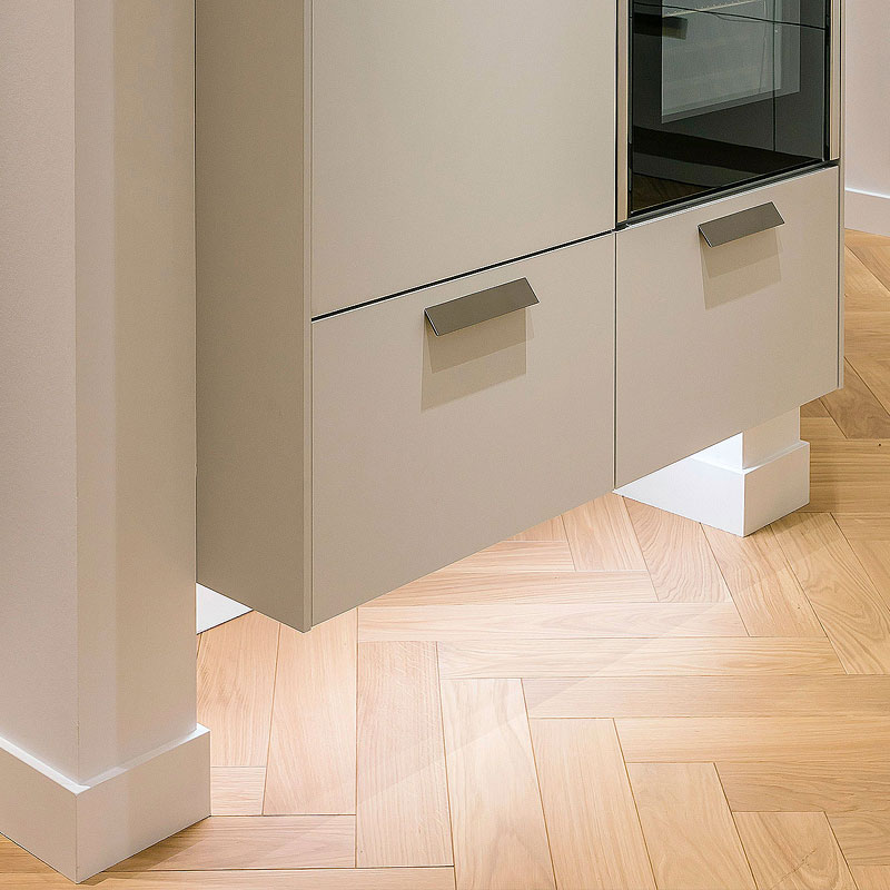 Zwevende wandkast met onder verlichting