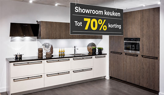 Showroomkeukens uitverkoop