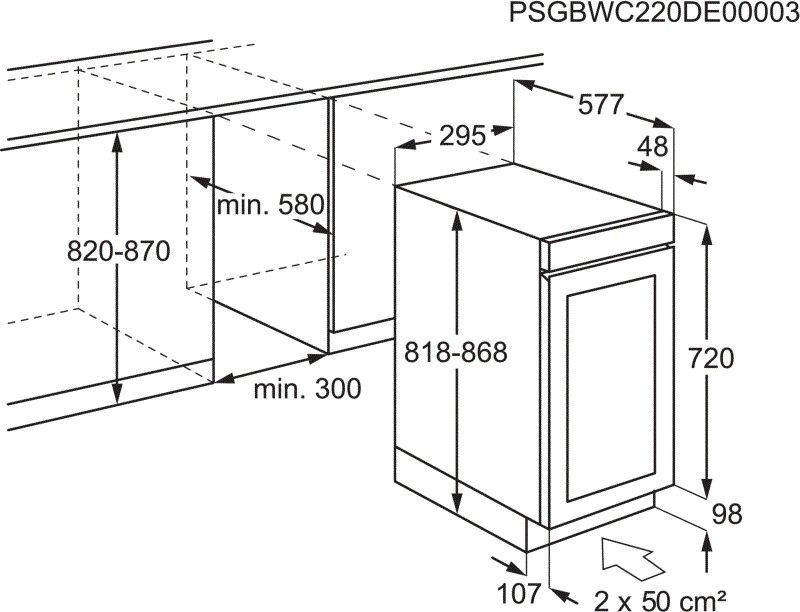 AEG wijnkast AWUS018B7B afbeelding 3
