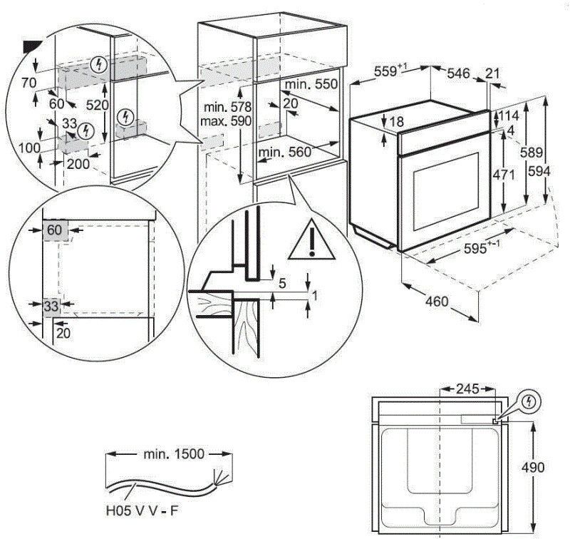 AEG BPK556260B inbouw oven afbeelding 5
