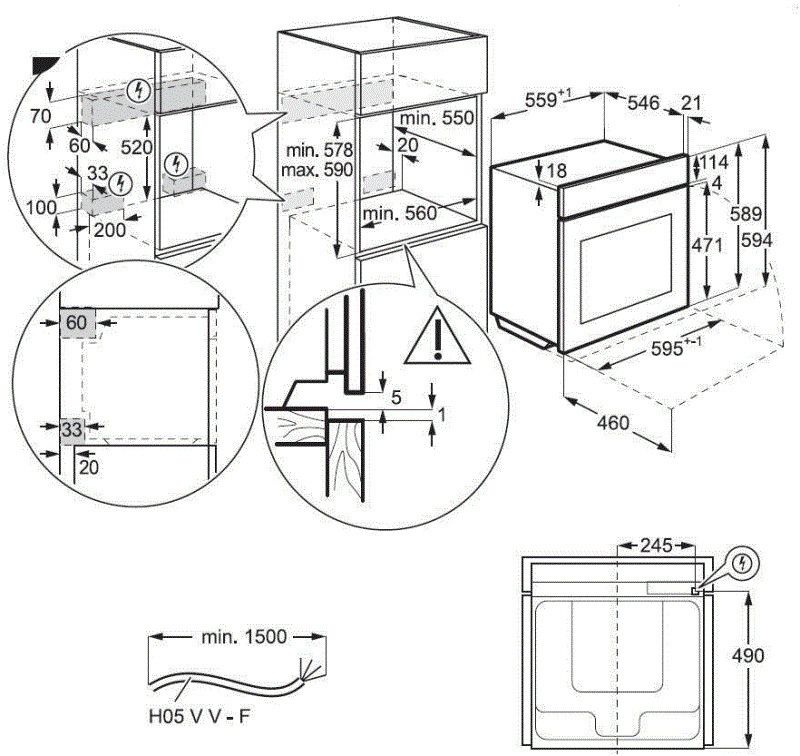 AEG BSK792280M inbouw oven afbeelding 5