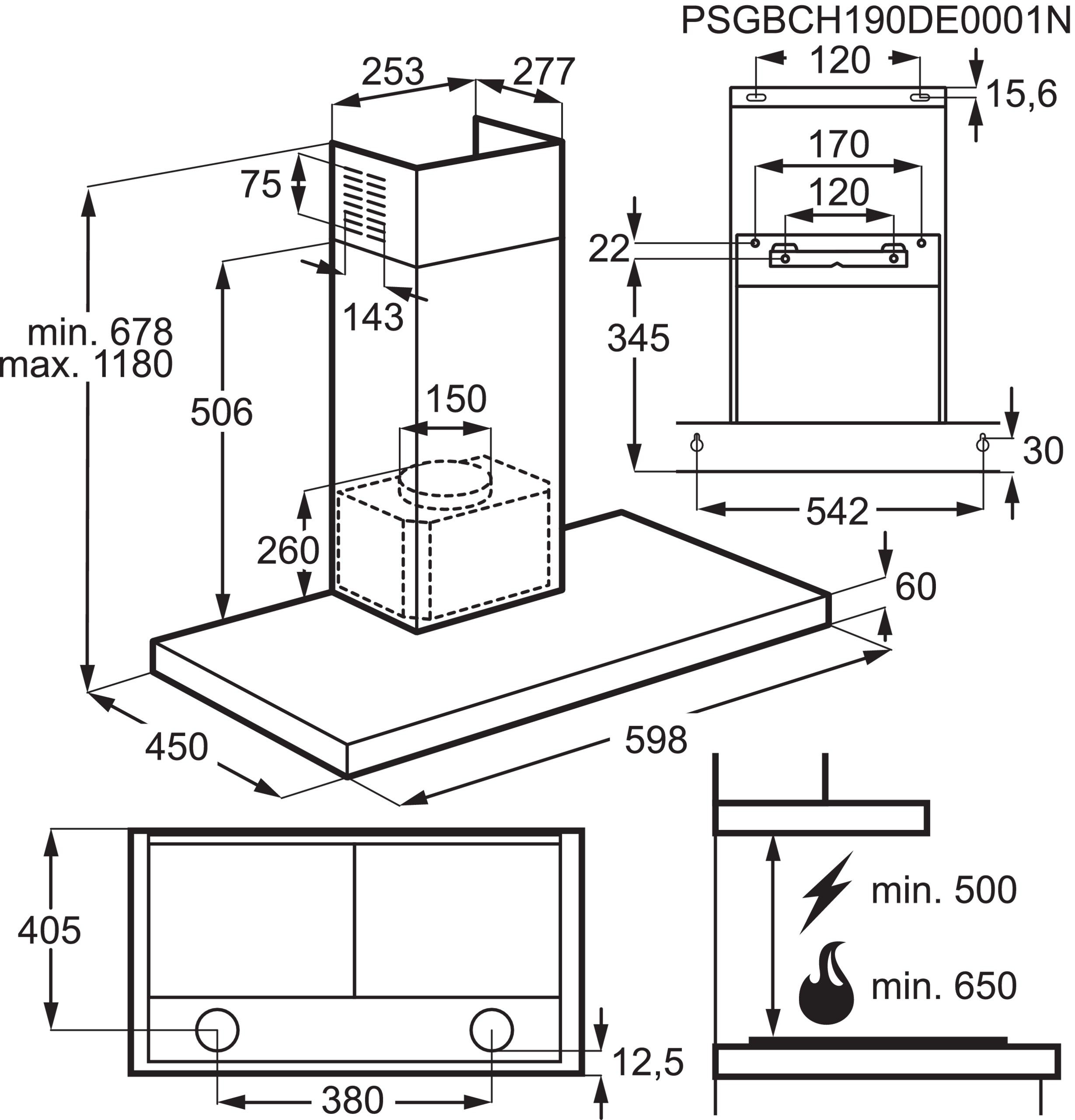 AEG DBE5671R  afzuigkap afbeelding 5