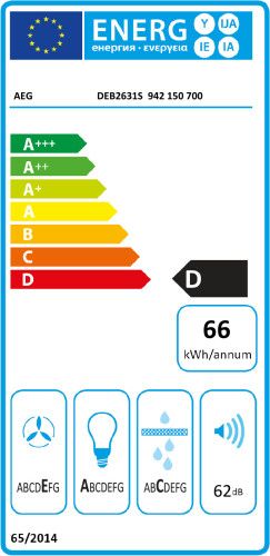 AEG afzuigkap DEB2631S afbeelding 3
