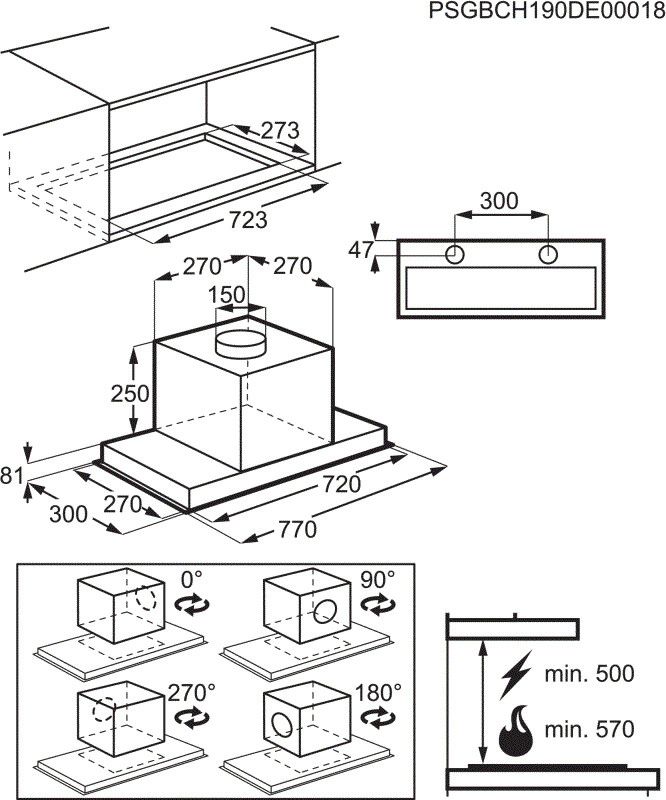 AEG afzuigkap  DGE5861HR afbeelding 4