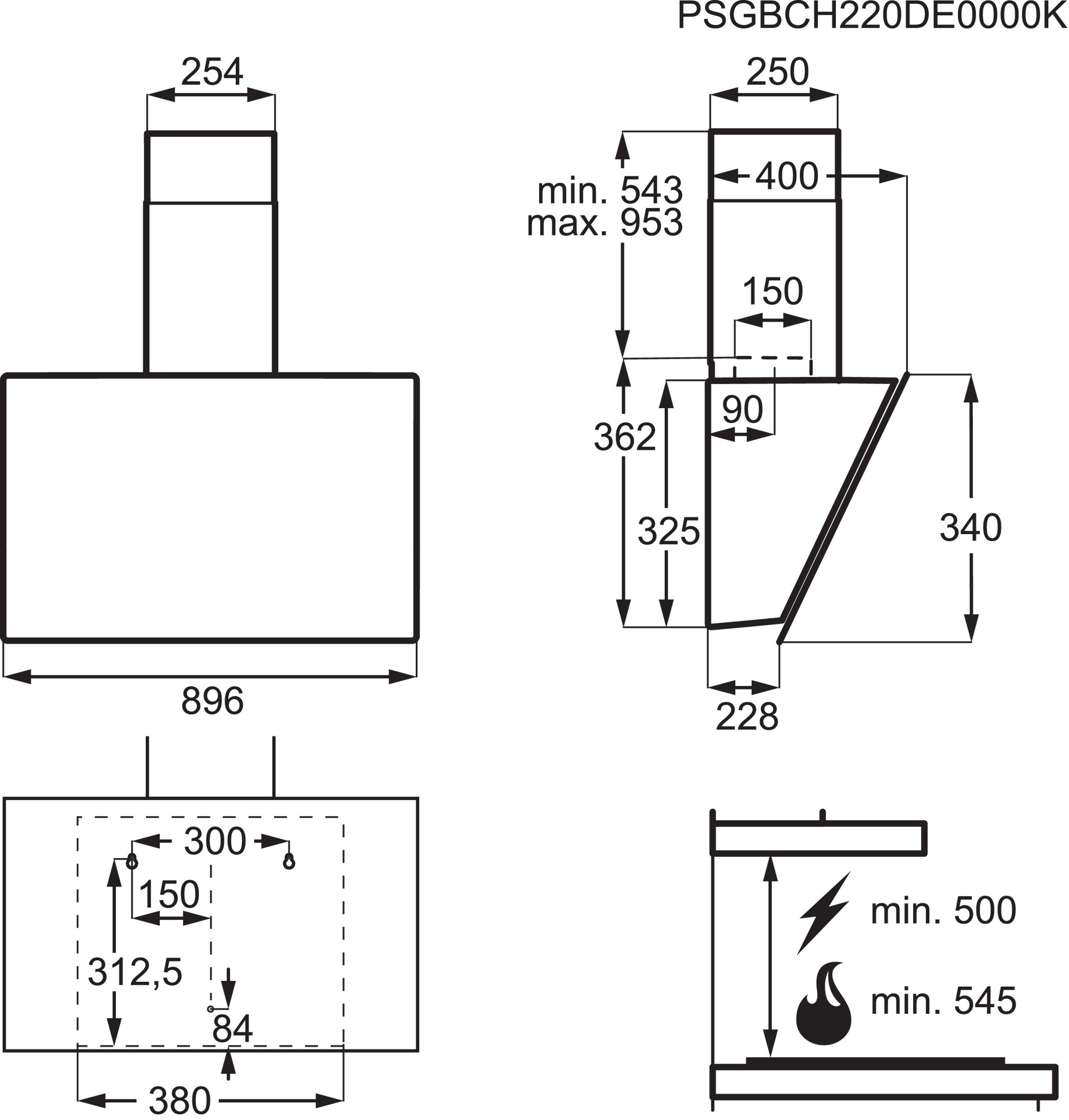 AEG DVK5961HB  afzuigkap afbeelding 5