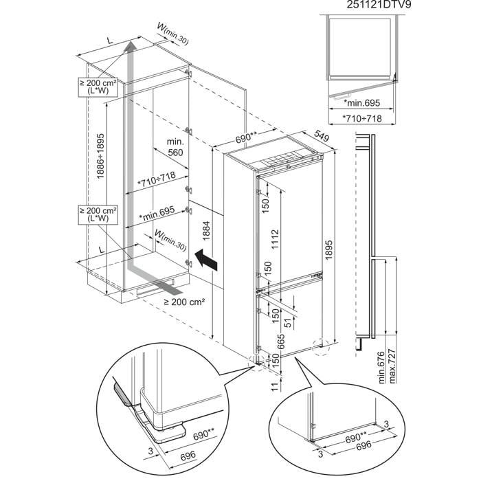 AEG EK8C75S inbouw koelkast afbeelding 5