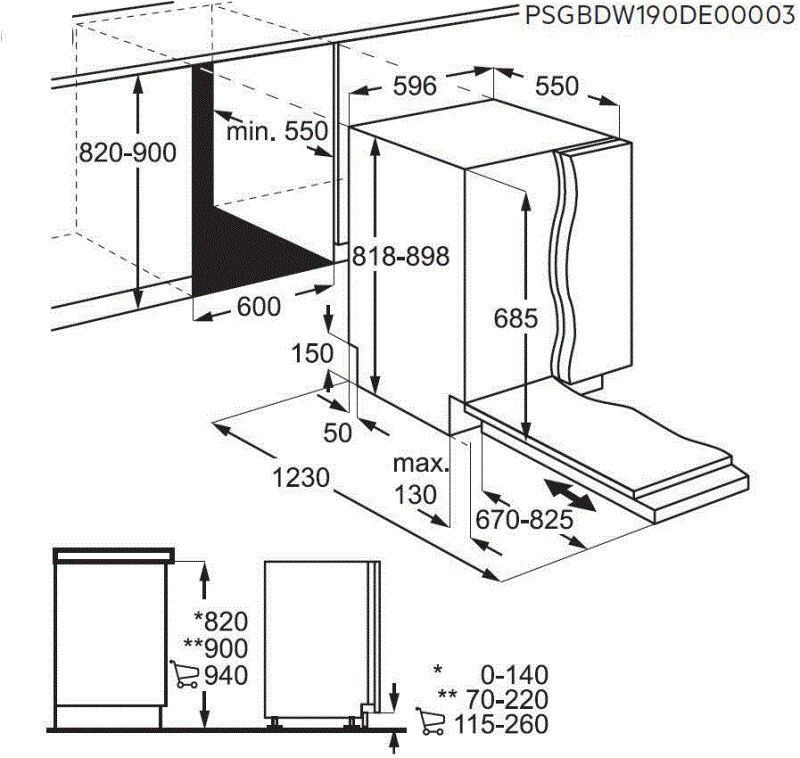 AEG vaatwasser inbouw FSK83827P afbeelding 4
