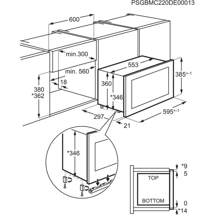 AEG magnetron inbouw MSB2057D-B afbeelding 4