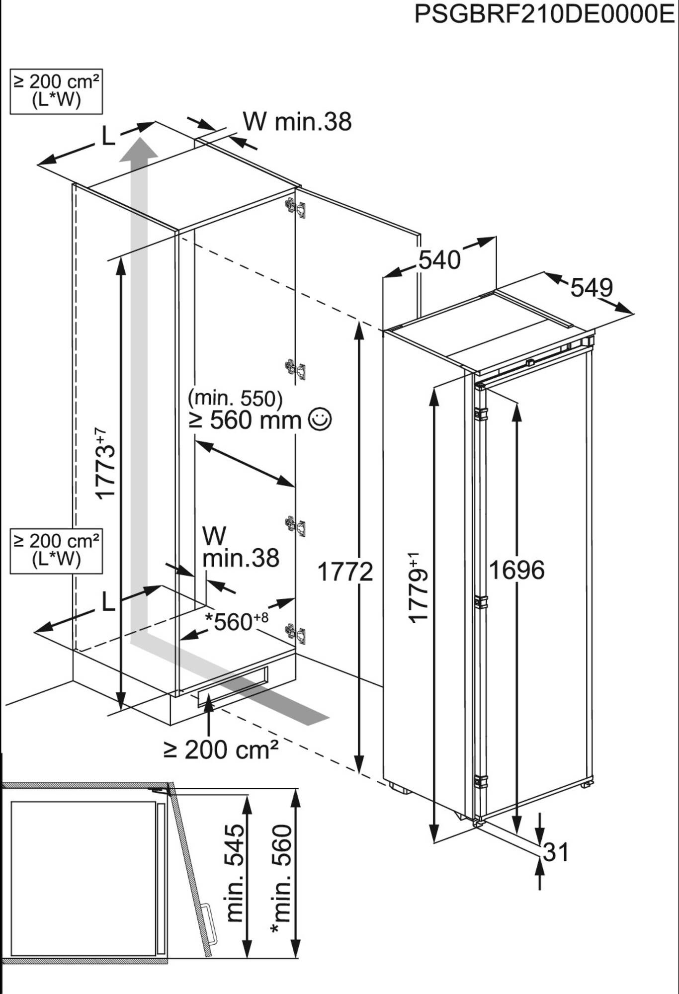AEG NSK6F181CS inbouw koelkast afbeelding 5