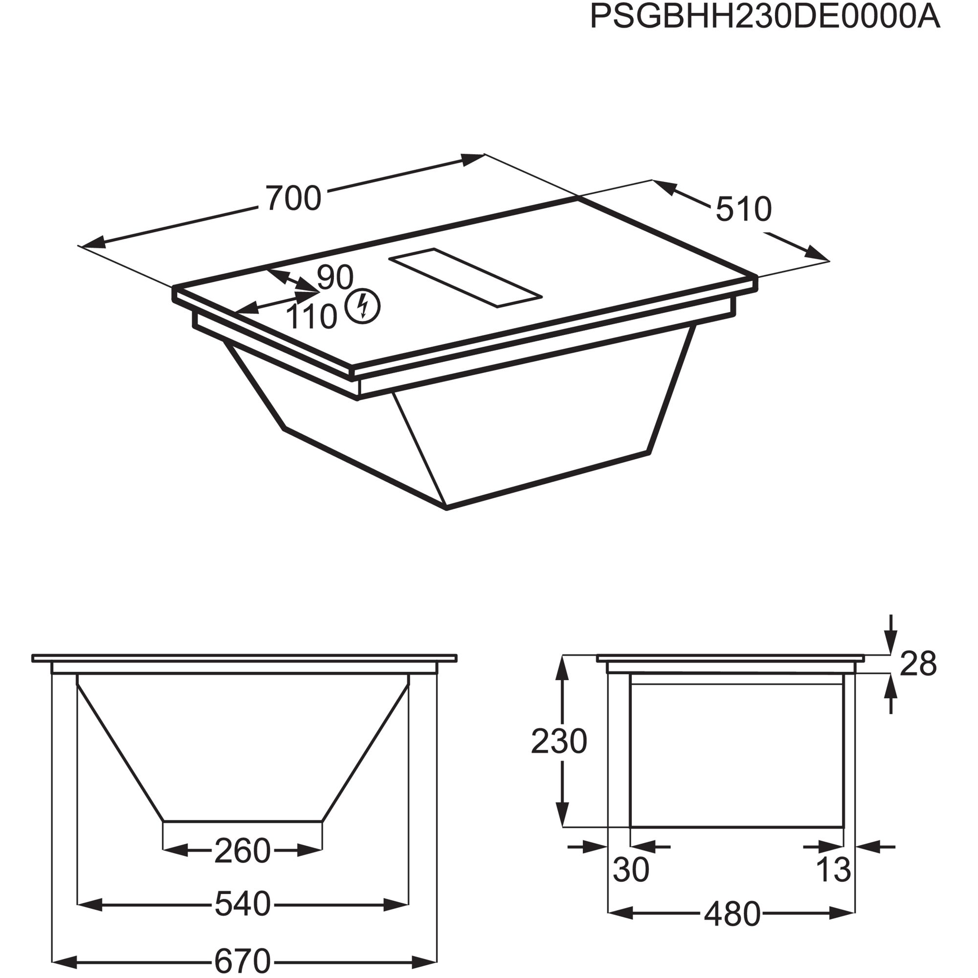 AEG PE6001S70 inbouw kookplaat afbeelding 6