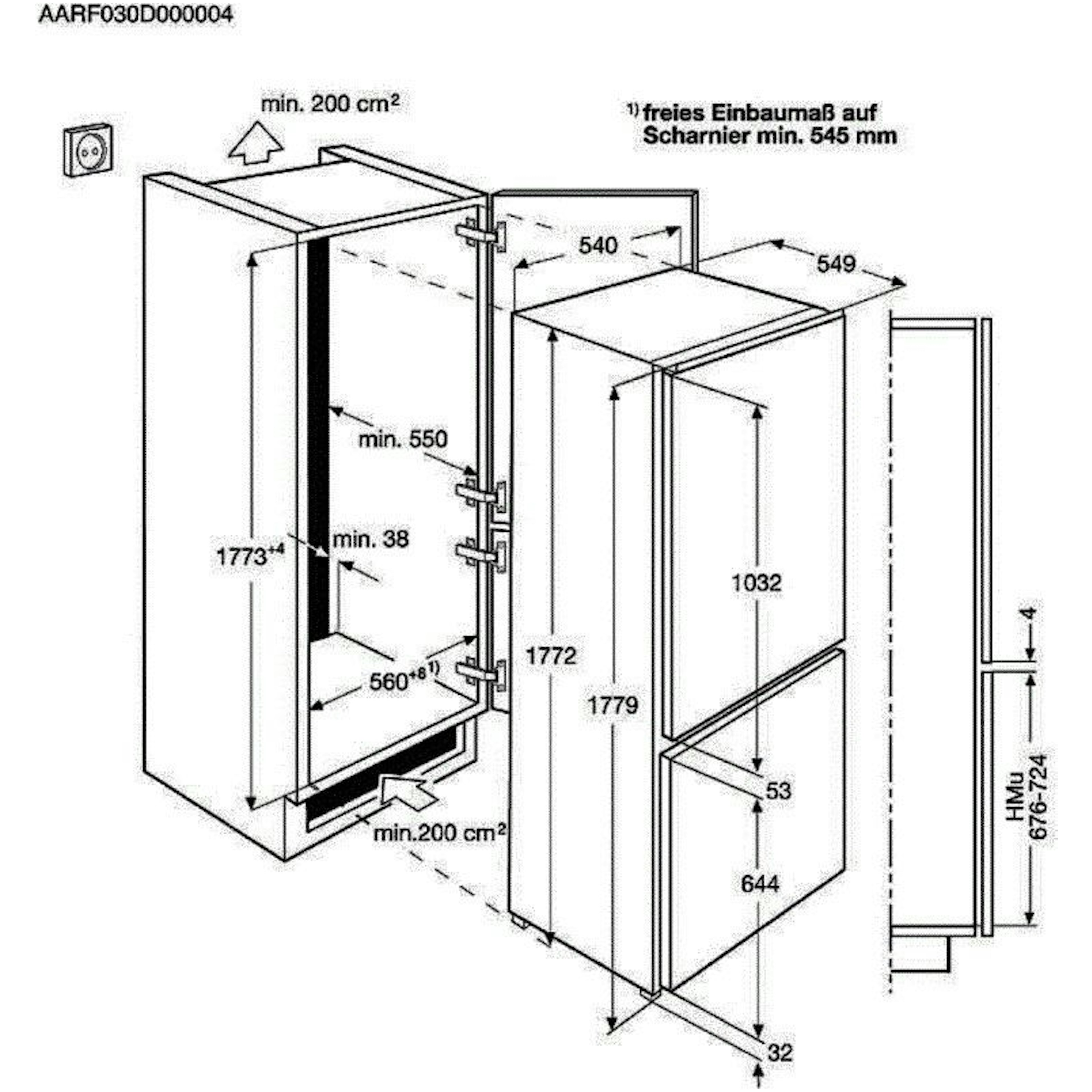 AEG koelkast inbouw SCE618F3LS afbeelding 4