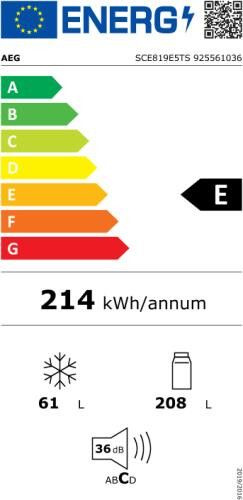 AEG koelkast inbouw SCE819E5TS afbeelding 4