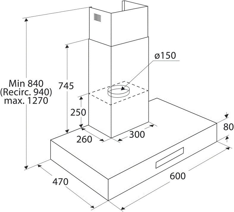 Atag afzuigkap WS60211IM afbeelding 3