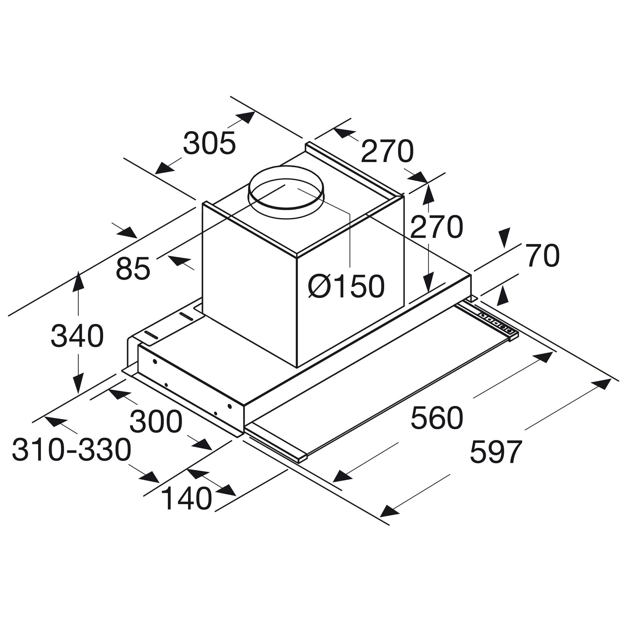ATAG afzuigkap  WV6092MS afbeelding 4
