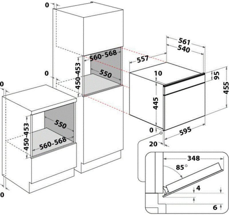 Bauknecht magnetron inbouw EMEK9P545PT afbeelding 4