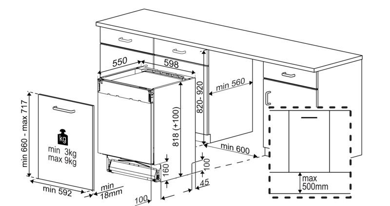 Beko BDIN38650C inbouw vaatwasser afbeelding 5