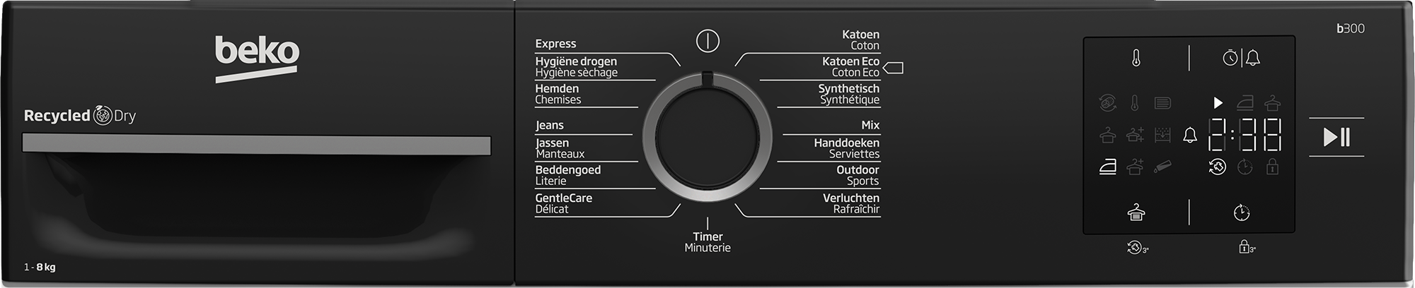 Beko wasdroger  BM3T3823B afbeelding 4