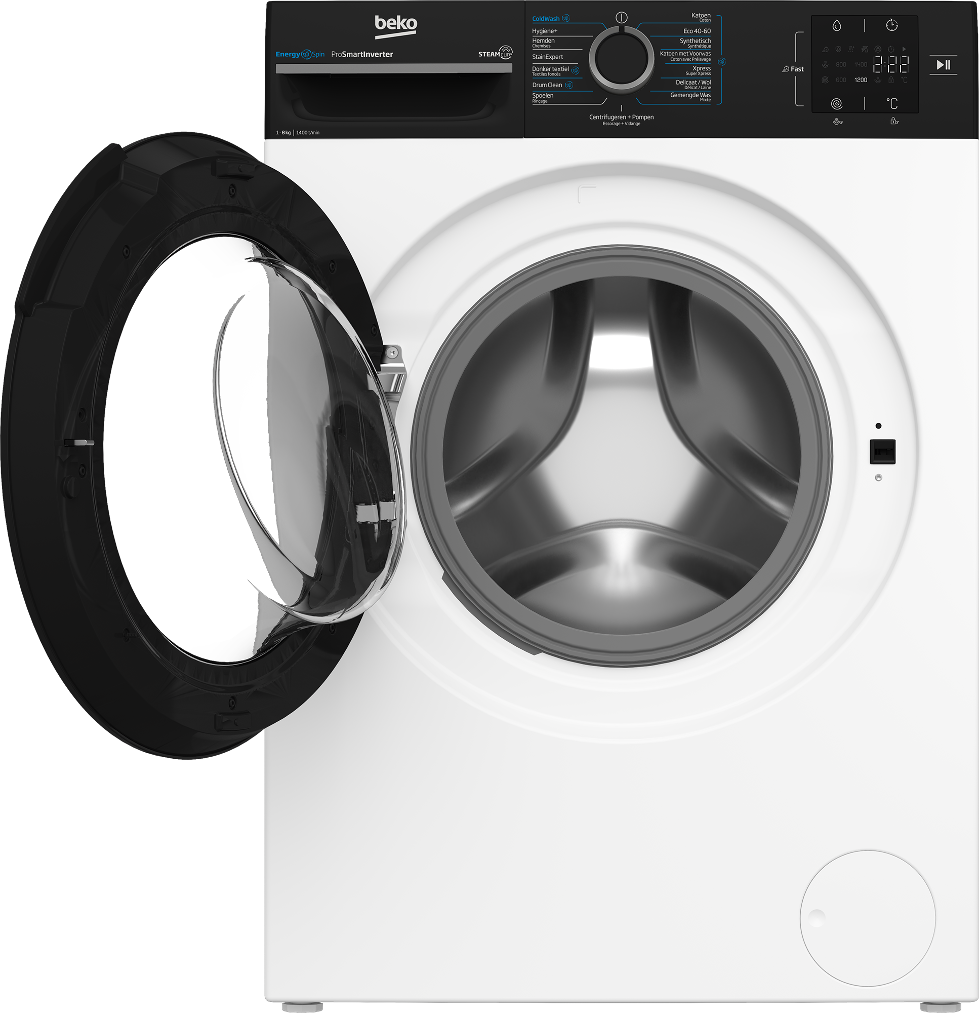 Beko BM3WFT3841B  wasmachine afbeelding 5