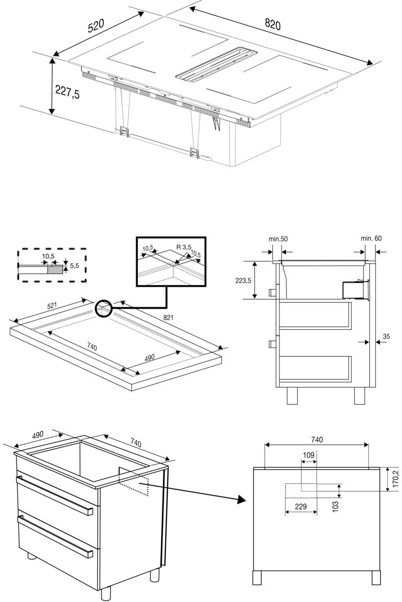 Beko HIXI84700UP inbouw kookplaat afbeelding 5