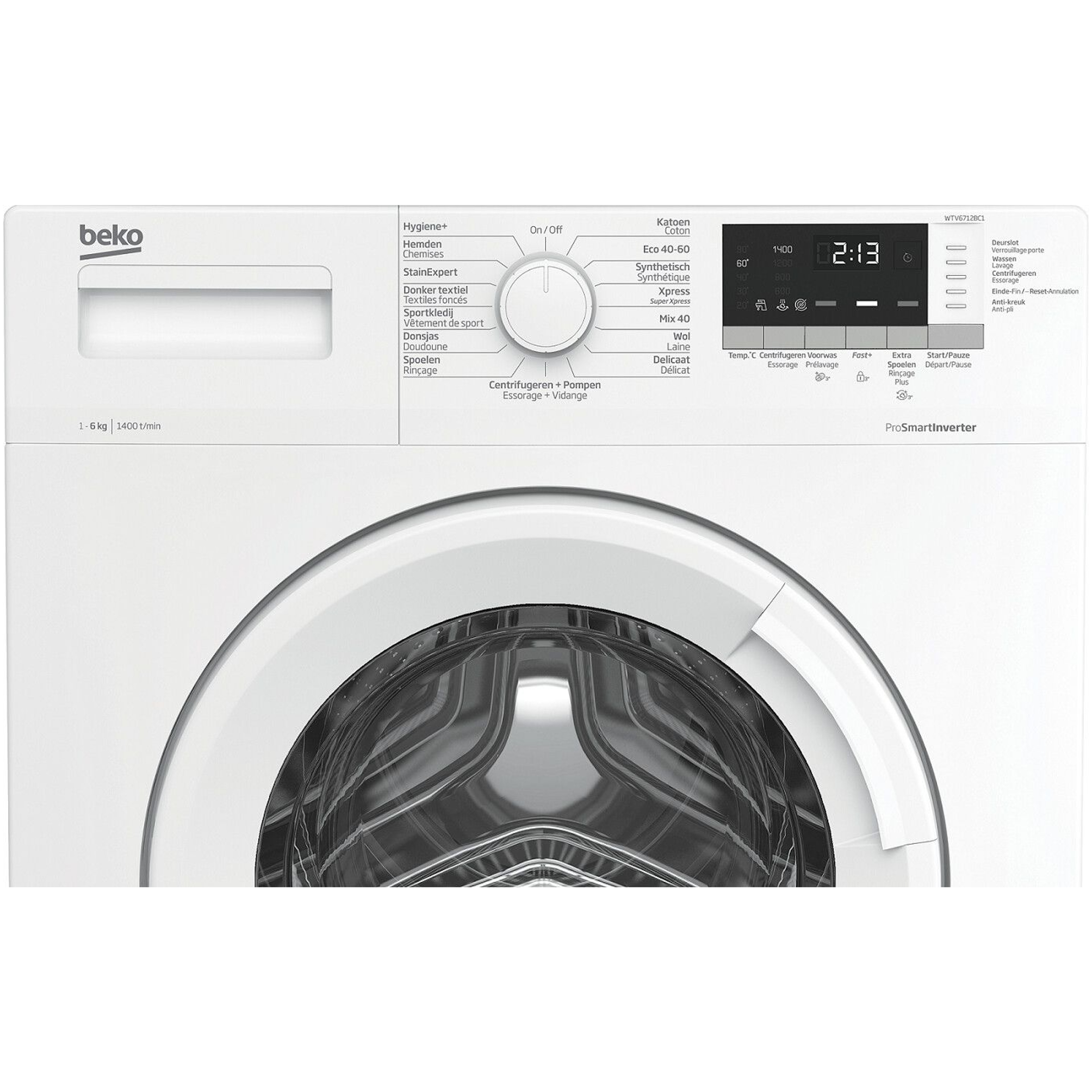 Beko wasmachine WTV6712BC1 afbeelding 3