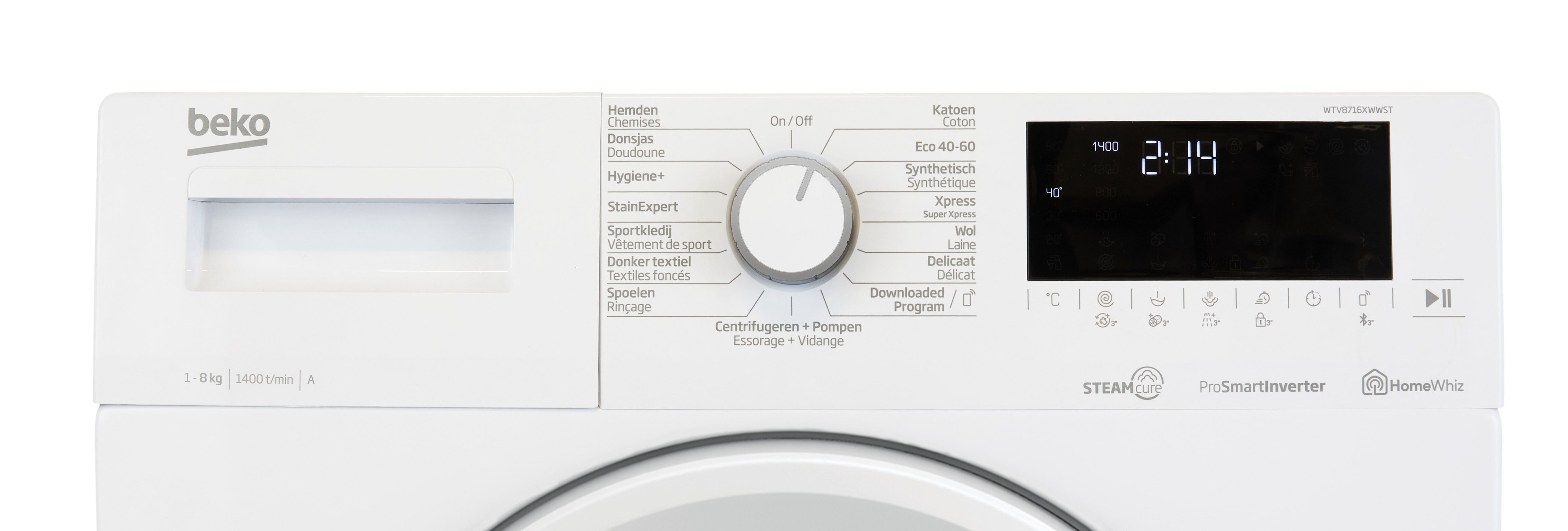 WTV8716XWWST Beko afbeelding 2