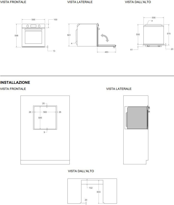 FMOD6115PLB2 Bertazzoni afbeelding 2