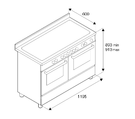 Bertazzoni HER125I2EAVT  fornuis afbeelding 5