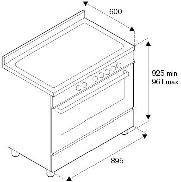 Bertazzoni HER95I1EAVT  fornuis afbeelding 5