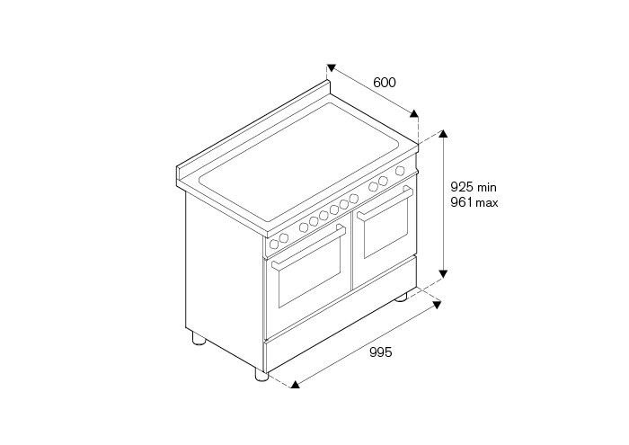 Bertazzoni MAS106L2EXT  fornuis afbeelding 5