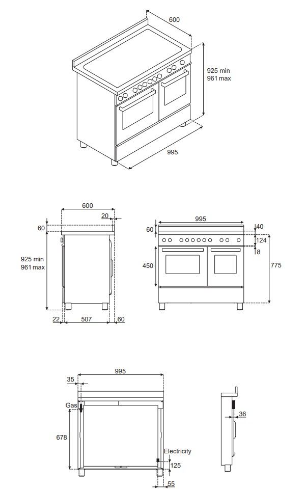 PRO105I2ECAT2 Bertazzoni afbeelding 2