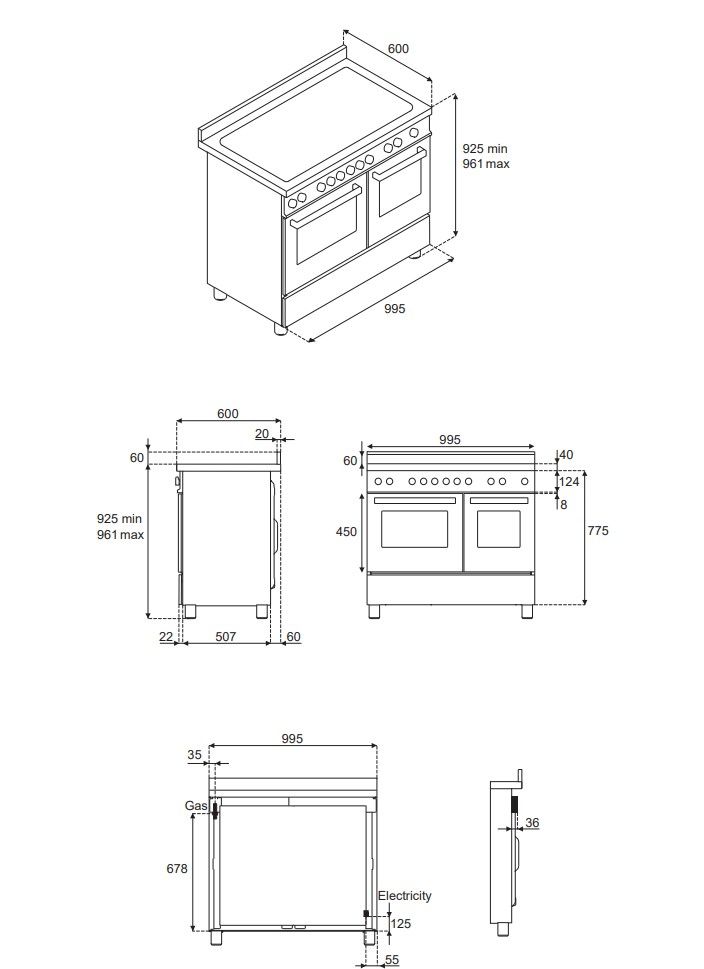 PRO106L2EXT2 Bertazzoni afbeelding 2