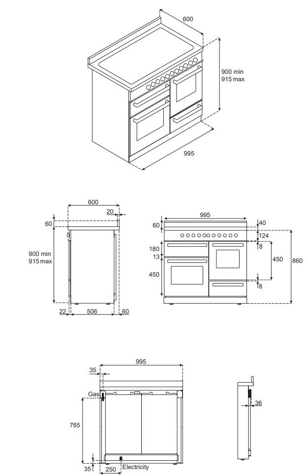 Bertazzoni fornuis PRO106L3EGIT2 afbeelding 3