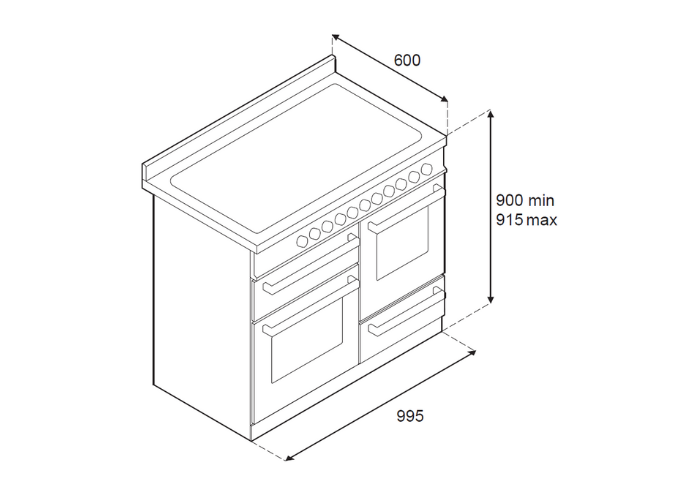 Bertazzoni fornuis PRO106L3EROT2 afbeelding 3