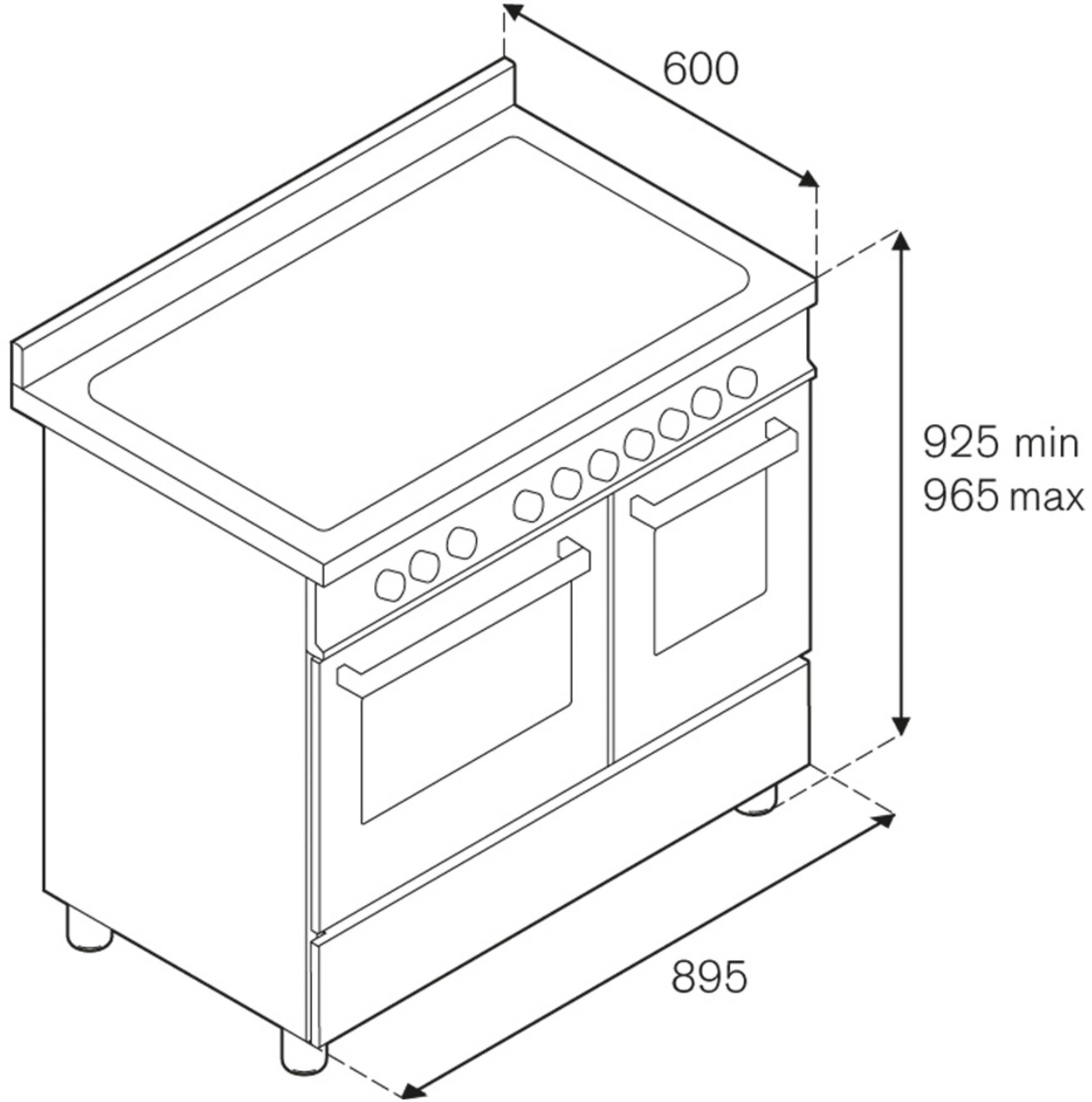 PRO95I2EXT van Bertazzoni afbeelding 6