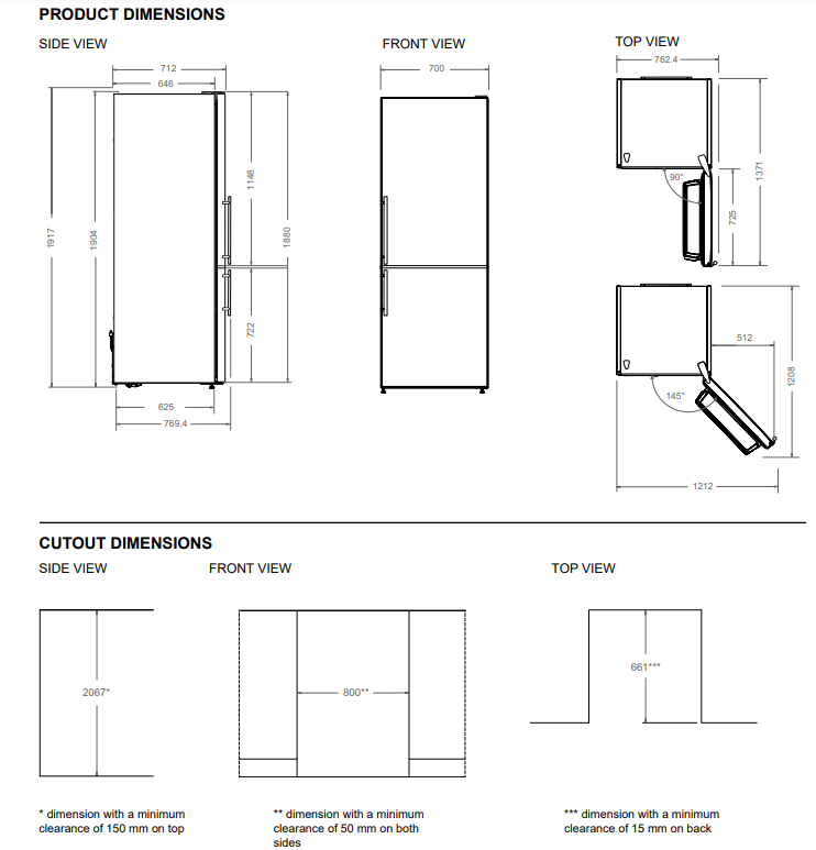 Bertazzoni koelkast RBM70F4FXNC afbeelding 3