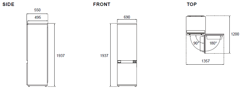 REF704BBNPTC-S van Bertazzoni afbeelding 6