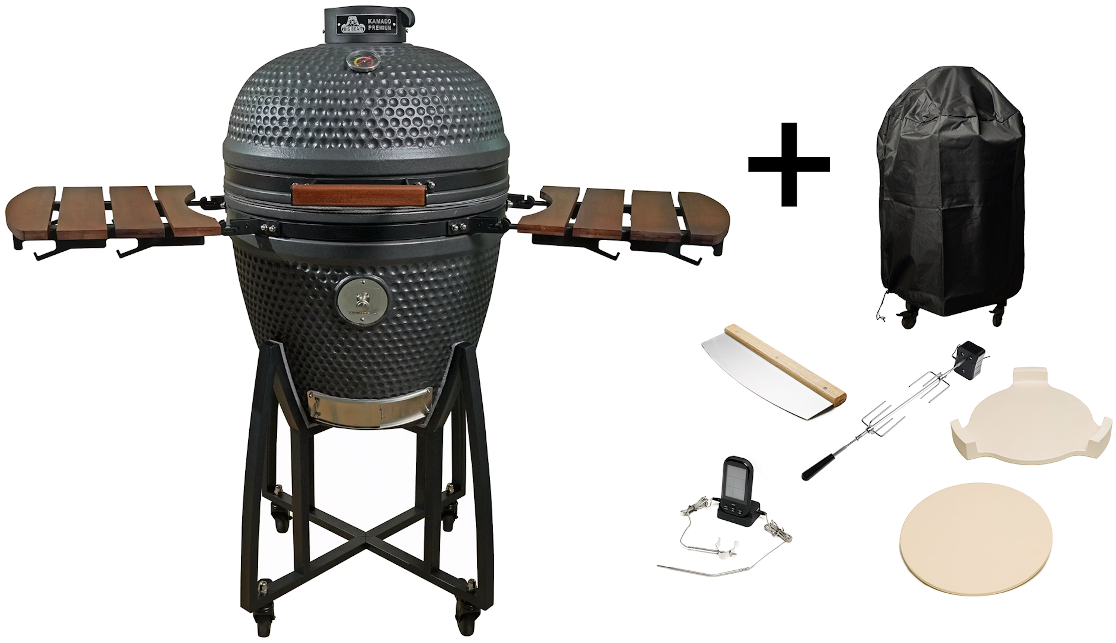 Big Bear KAMADO XL BLACK + ACCESSOIRES