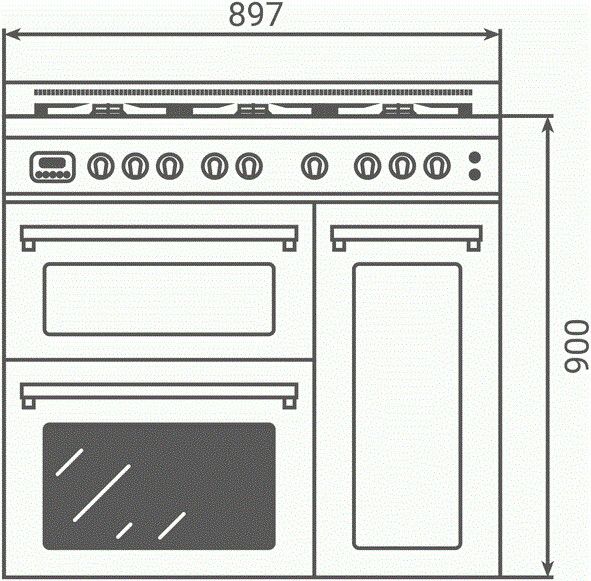 Boretti CFBG903AN  fornuis afbeelding 5