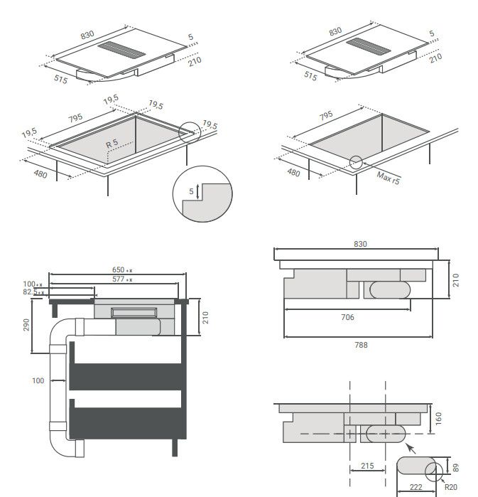 Boretti kookplaat MLIH84 afbeelding 3