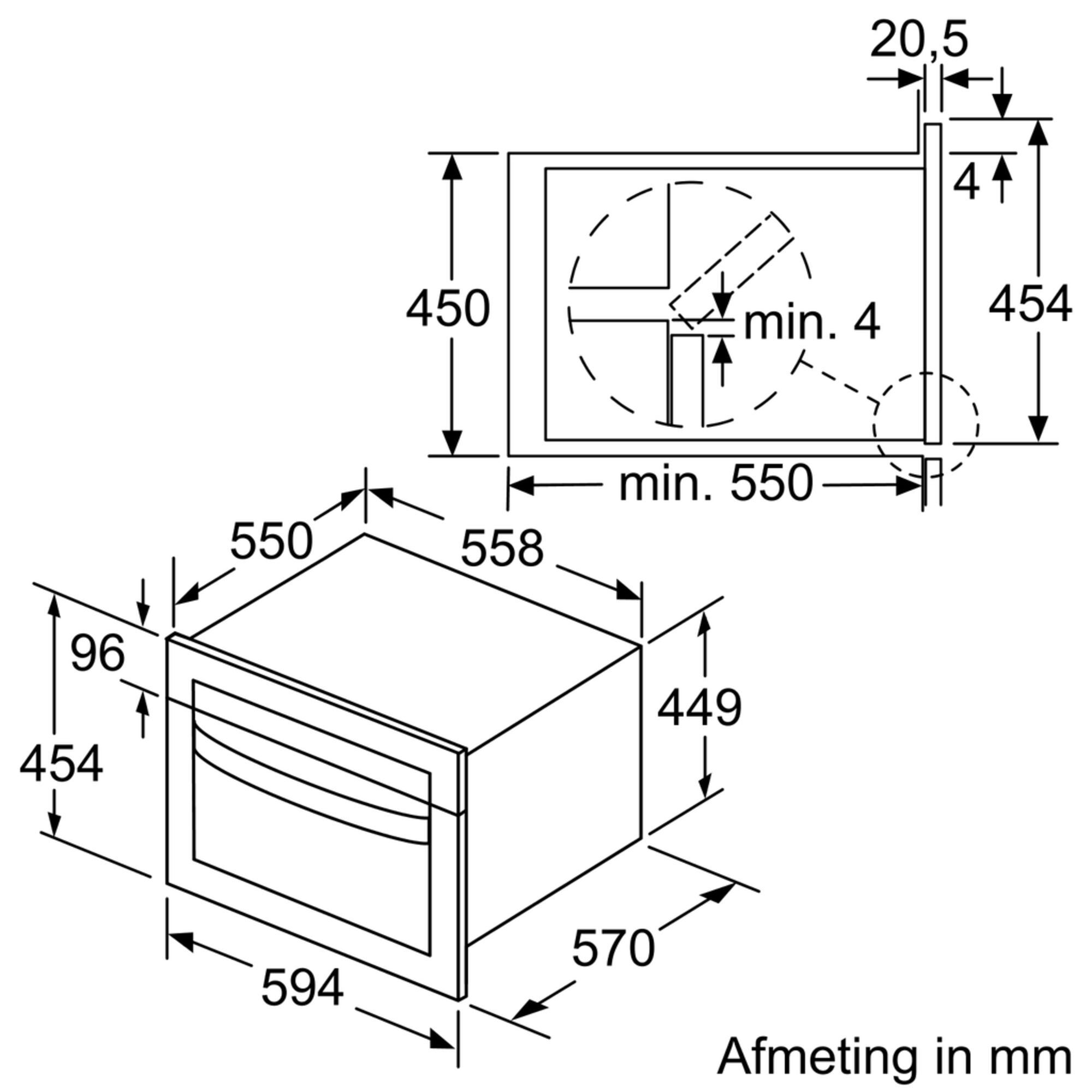 Bosch CMA485GS0 inbouw magnetron afbeelding 6