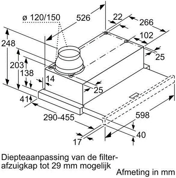 Bosch afzuigkap DFM064W54 afbeelding 3