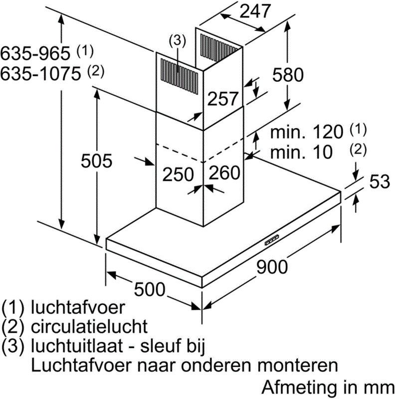 Bosch afzuigkap DWB96IM50 afbeelding 3